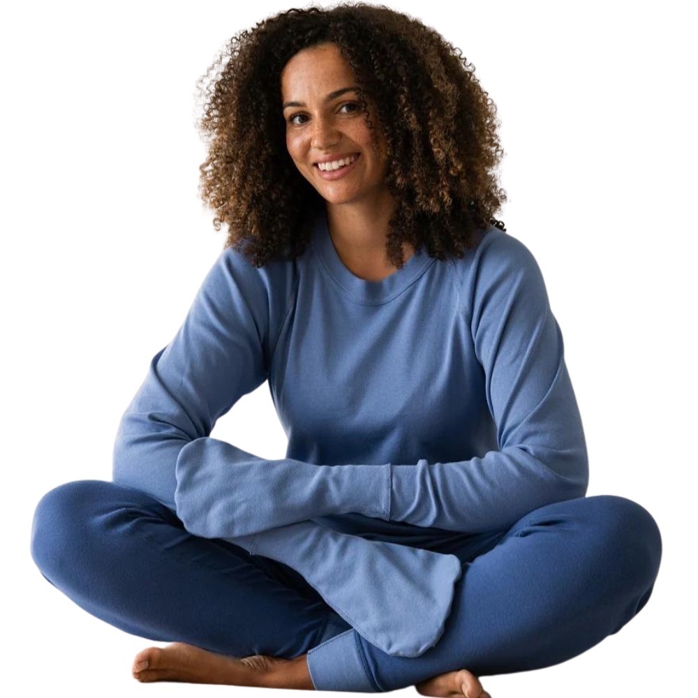 The Eczema Company Cotton Comfort Women's Blue Long Sleeve Medium
